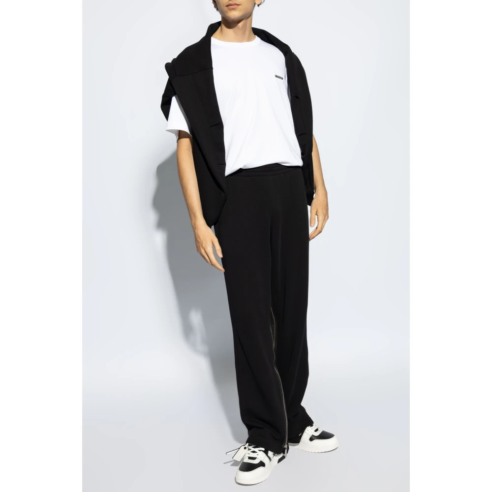 Helmut Lang T-shirt met logotoepassing White Heren