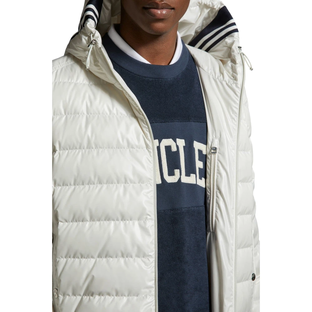Moncler Korte Donsjas White Heren