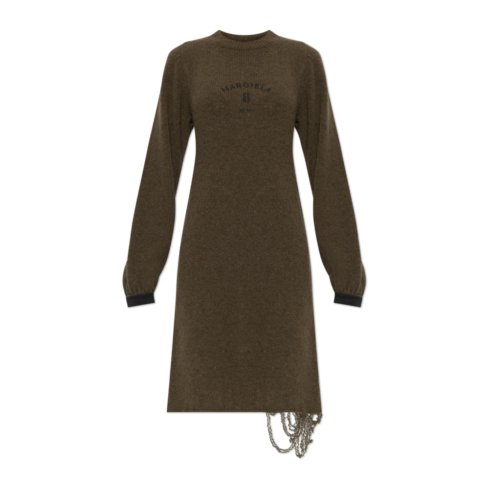 Mm6 Maison Margiela Damen Grün Kleider, Xsgröße: