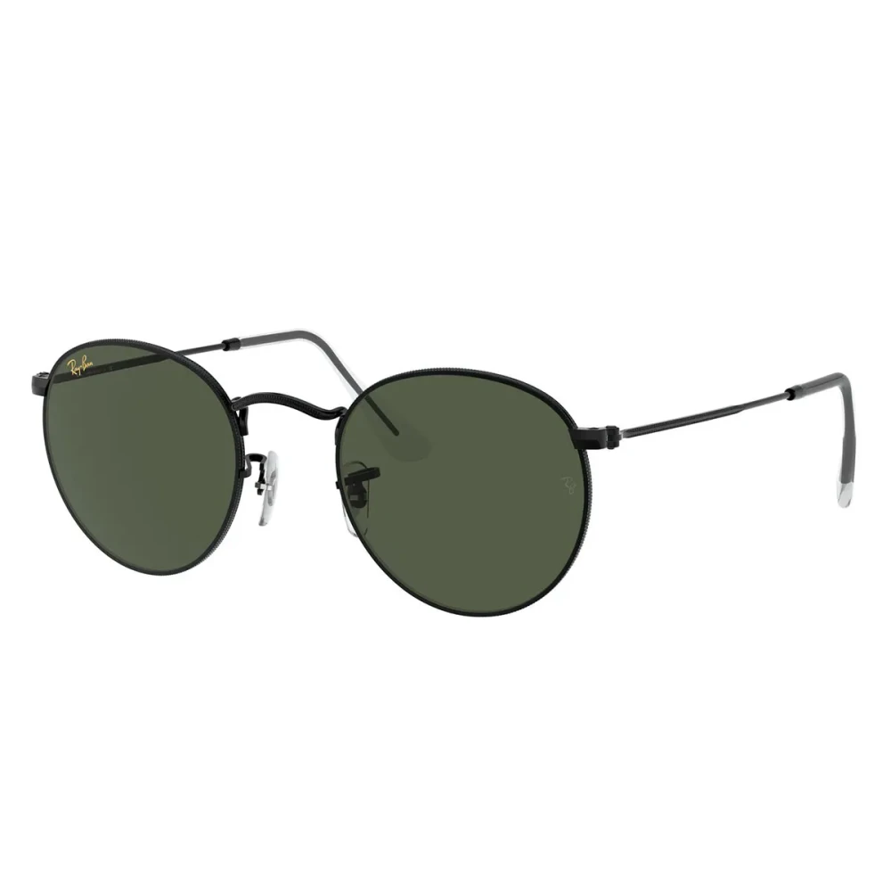 Ray-Ban Unisex Black Retro Round Metal Sunglasses