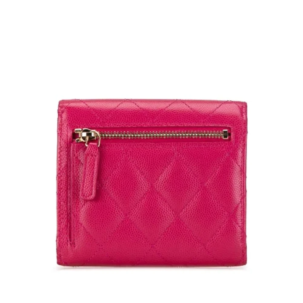 Chanel Vintage Pre-owned Leather wallets Pink Dames