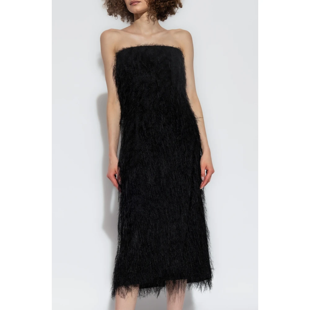 Salvatore Ferragamo Off-shoulder jurk Black Dames
