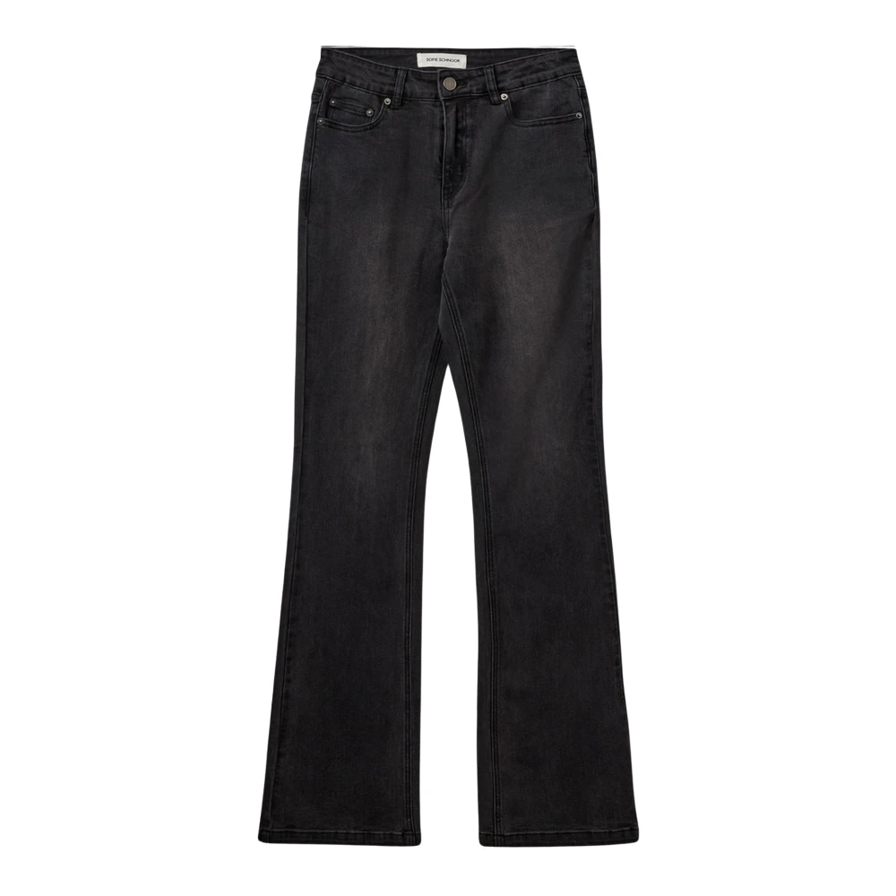 Sofie Schnoor Black Rigasw Jeans Bukser - Female - Wide Jeans - M - Jeans
