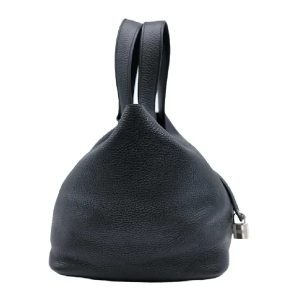 Hermès Vintage Pre-owned Fabric handbags Black Dames