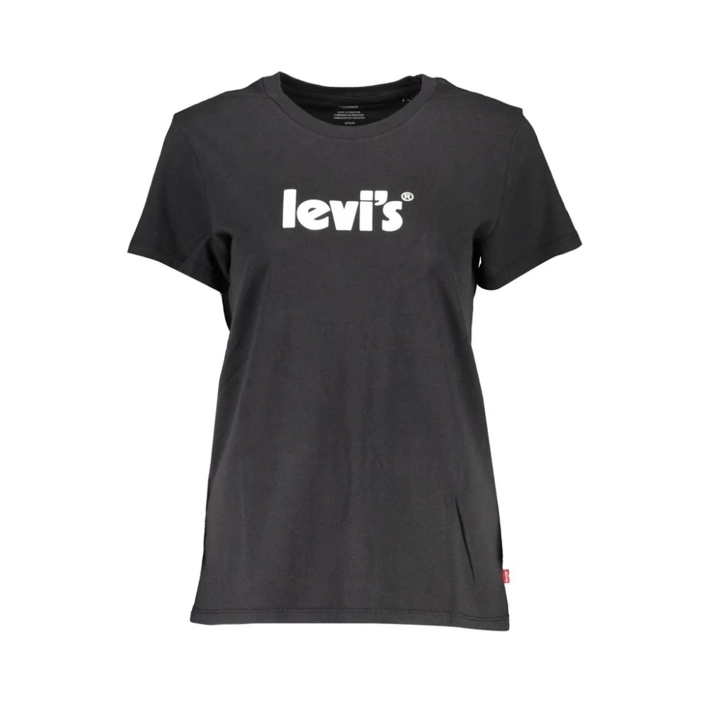 Levi's Svarta Bomull Tops T-Shirt Black, Dam