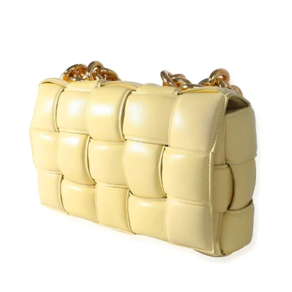 Bottega Veneta Vintage Pre-owned Leather crossbody-bags Yellow Dames