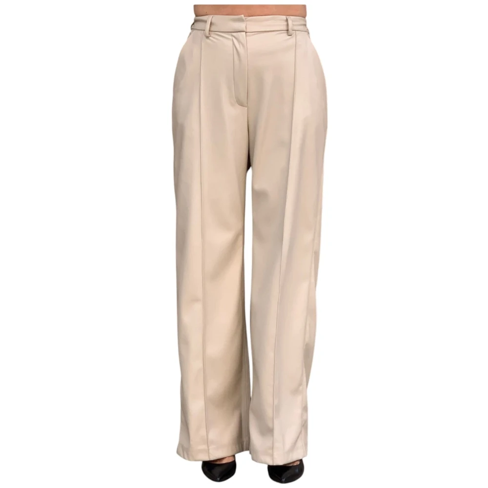Emma&Gaia Wide Trousers Beige Dames