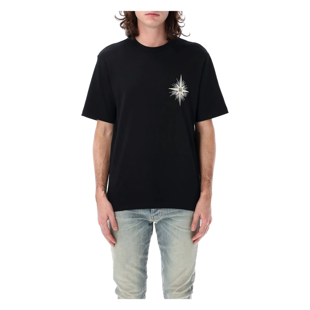 Amiri Zwarte Starburst Tee T-Shirts & Polos Black Heren