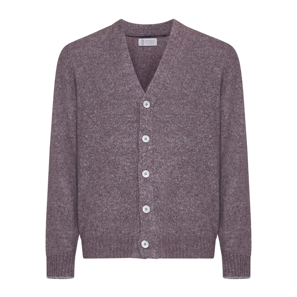 BRUNELLO CUCINELLI Luxe Sweaters Collectie Purple Heren