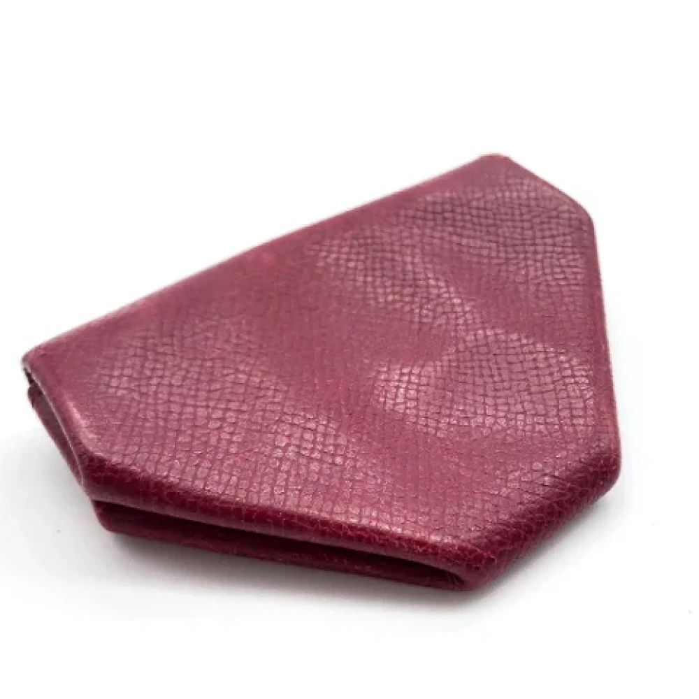 Hermès Vintage Pre-owned Leather wallets Red Dames