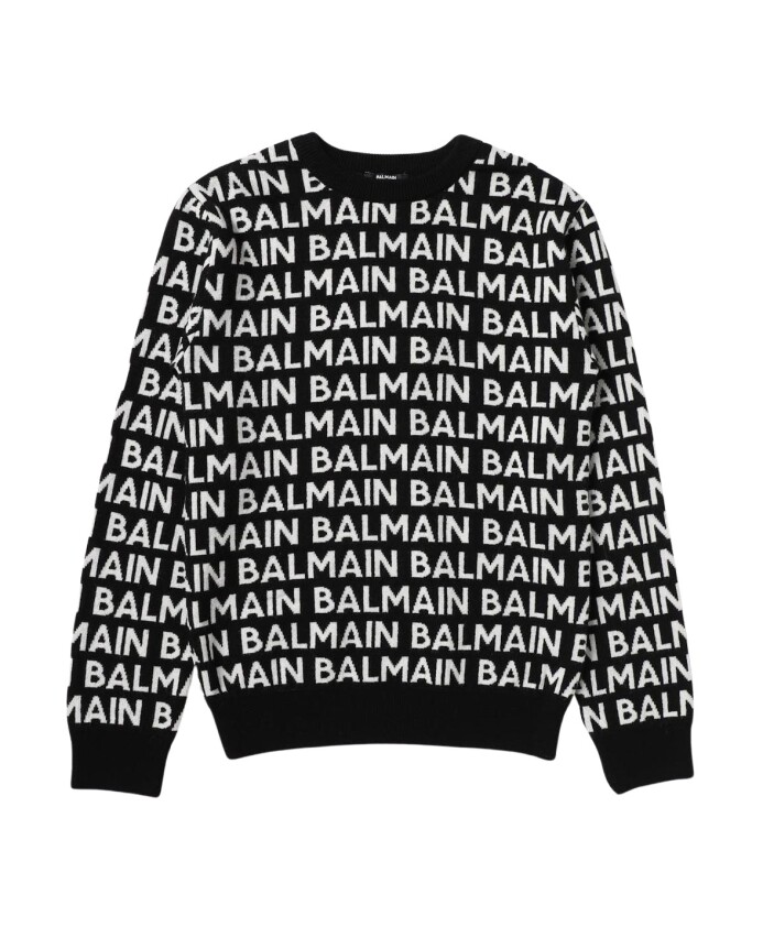 kids-black-logo-knit-sweater