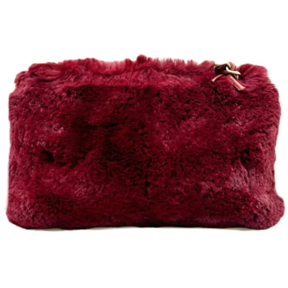 Chanel Vintage Pre-owned Fabric shoulder-bags Red Dames