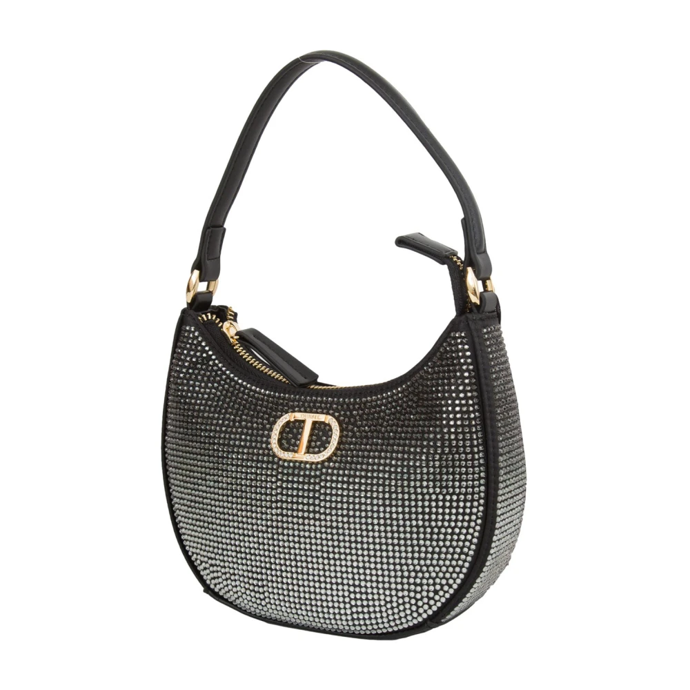 Twinset Zwarte Hobo Tas Black Dames