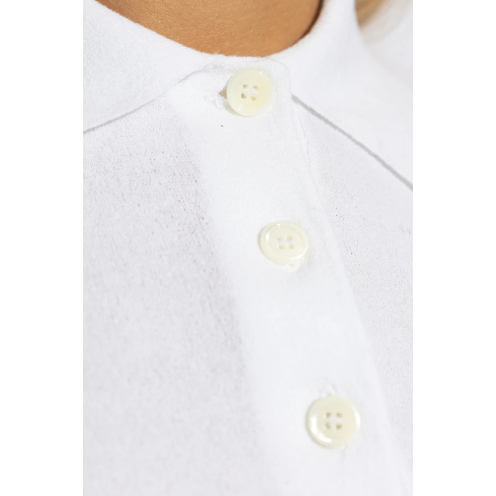 Burberry Polo met logo White Dames
