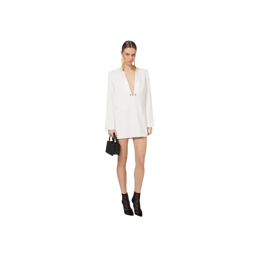 Elisabetta Franchi Elegante Jurk voor Speciale Gelegenheden White Dames