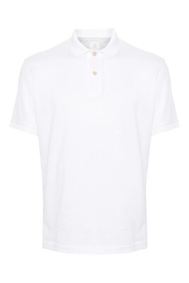 polo-casual-a-manches-courtes-blanc