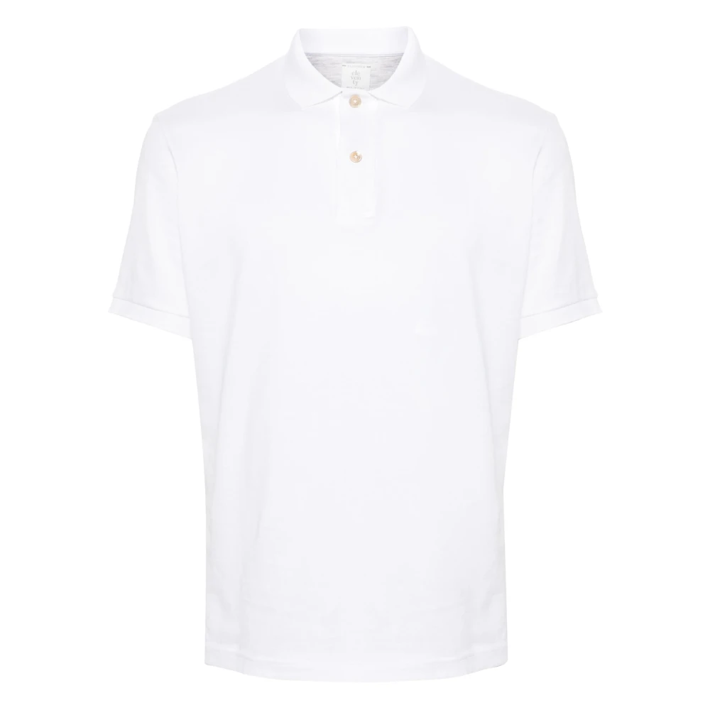 Eleventy Men's White Casual Short Sleeve Polo Shirt - Polo Shirts - 2XL - Tops