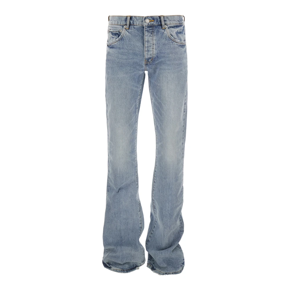 Purple Brand Super Stack Flare Jeans Blue Heren