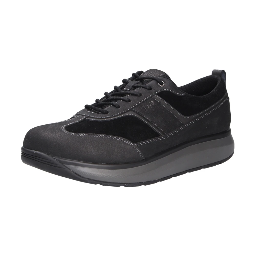 Joya Comfortabele Zwarte Veterschoen David II Heren Schoenen