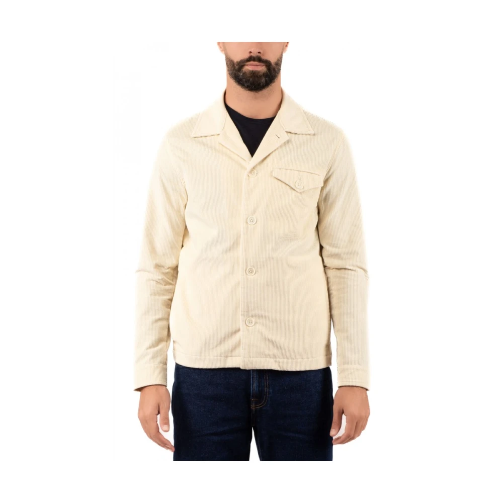 Hindustrie Herenjas Stijl Blouson Beige Heren