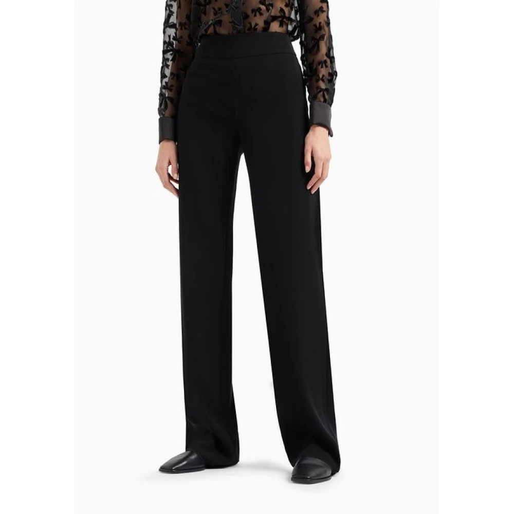 Emporio Armani Polyester Broek Black Dames