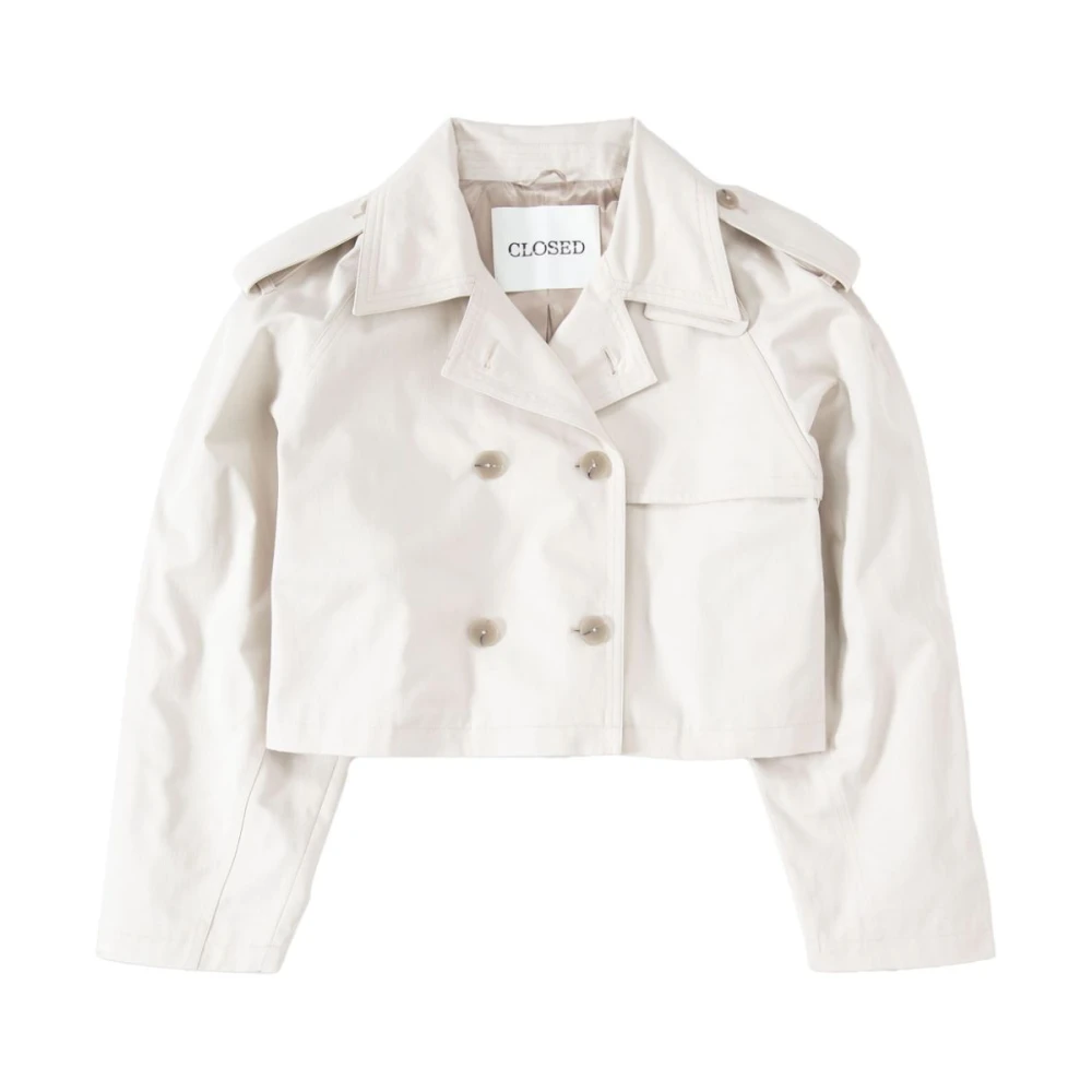 Closed Light Jackets White Dames
