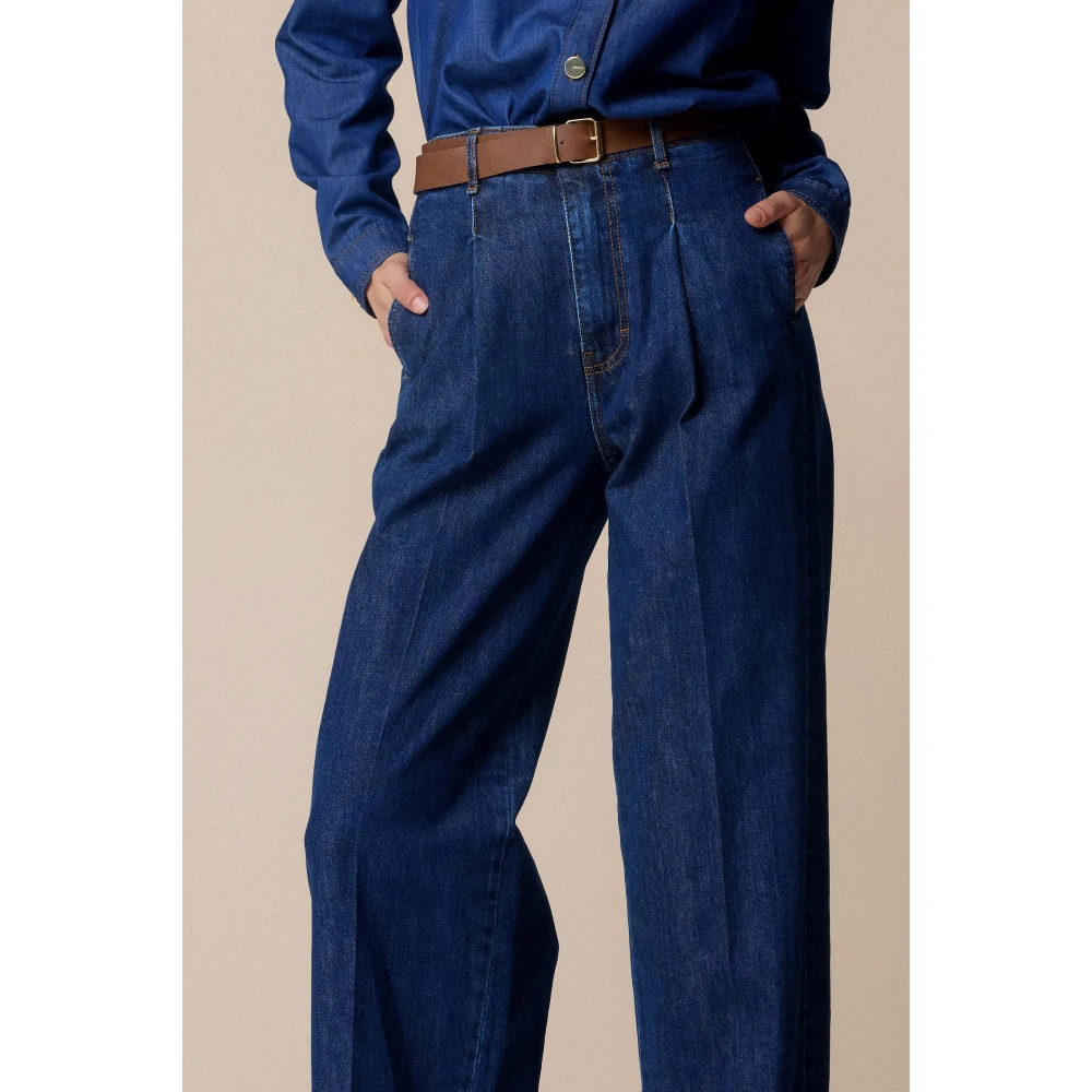 Kocca Stijlvolle Wide Jeans voor Vrouwen Blue Dames