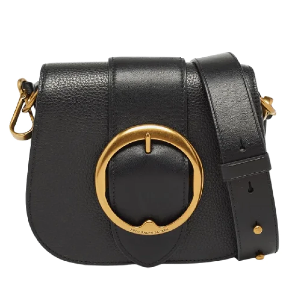 Ralph Lauren Pre-owned Leather shoulder-bags Black Dames