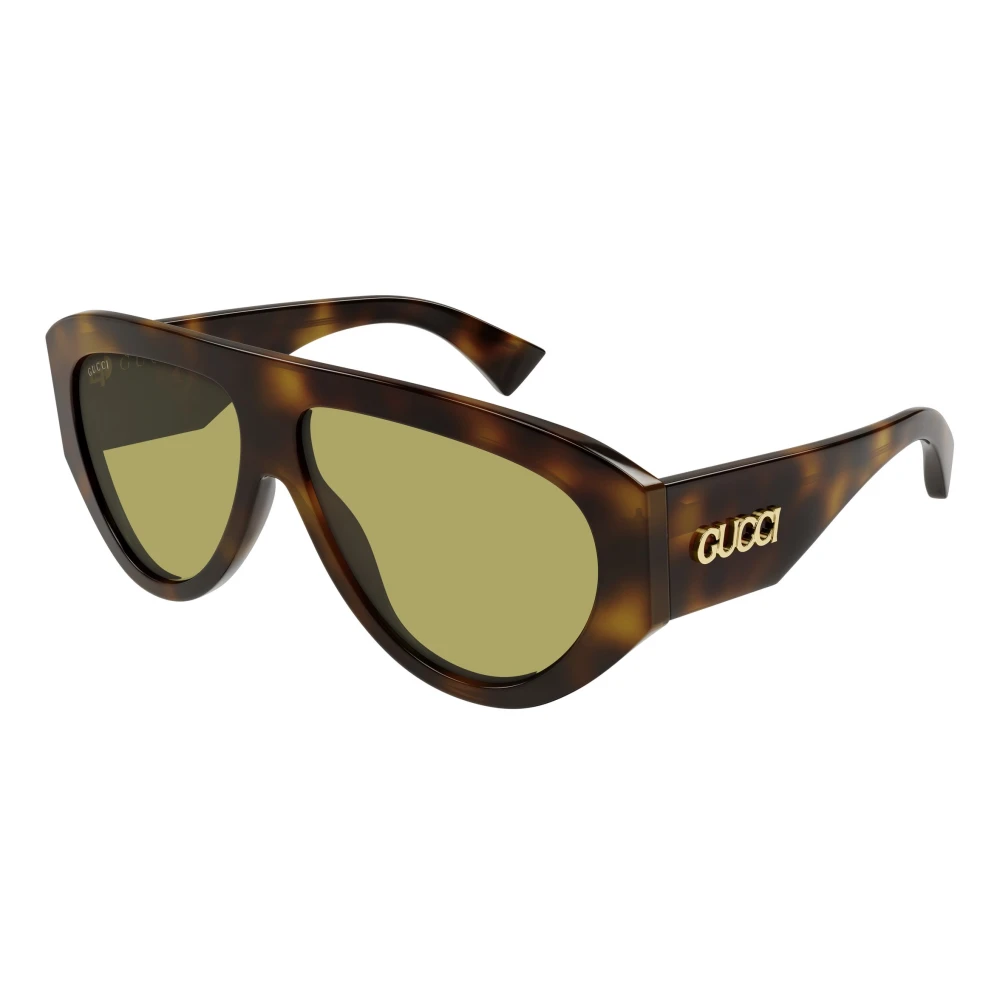 Gucci Men's Brown Sunglasses, 58 Mm, Aviator Sunglasses