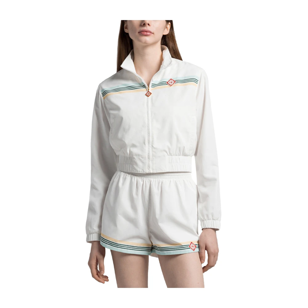 Casablanca Witte jas met logopatch White Dames