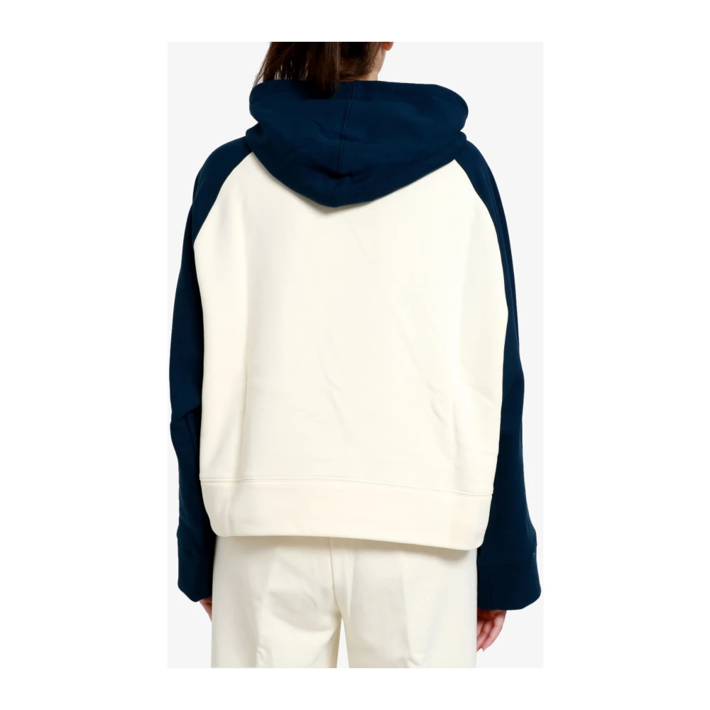 Msgm College-Style Katoenen Jersey Sweatshirt met Contrasterende Mouwen Multicolor Dames
