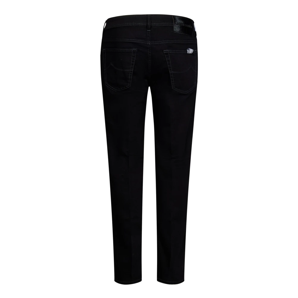 Jacob Cohën Zwarte Slim Fit Jeans Aw24 Black Heren