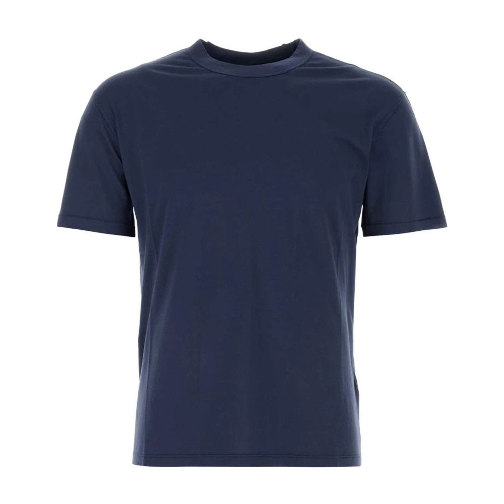 Ten C Blauw Katoen Half-Sleeved Regular Fit T-Shirt Blue Heren