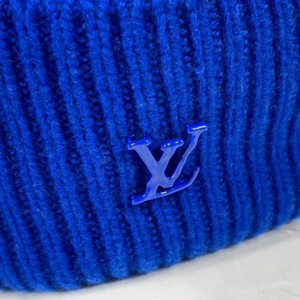 Louis Vuitton Vintage Pre-owned Cashmere hats Blue Dames
