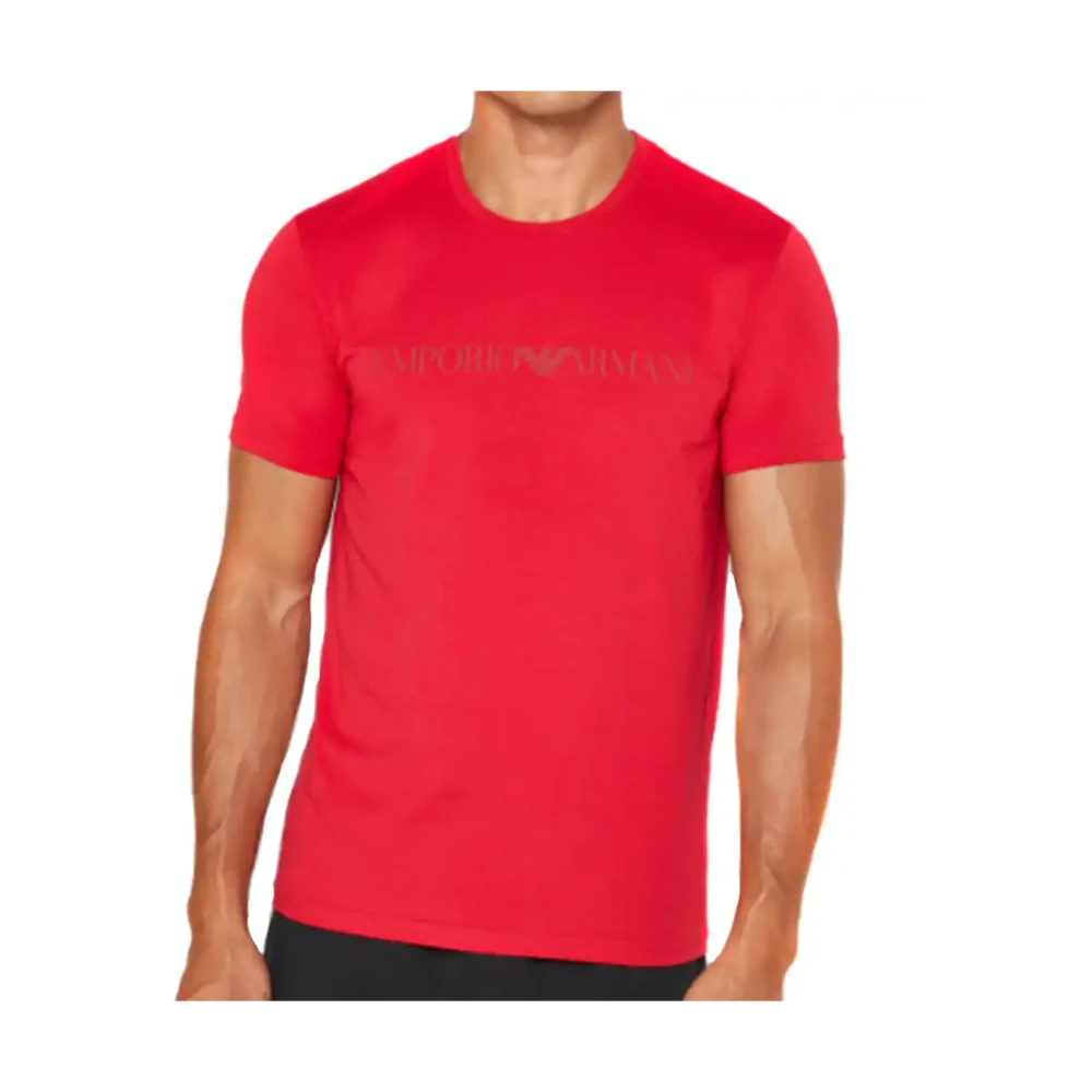 Emporio Armani Herren Rot Oberteile, Lgröße: