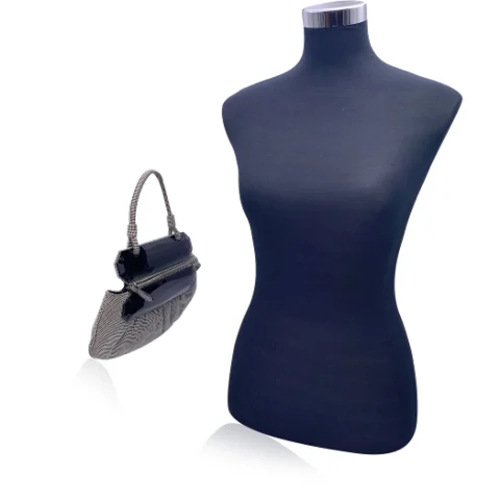 Fendi Vintage Pre-owned Leather fendi-bags Gray Dames