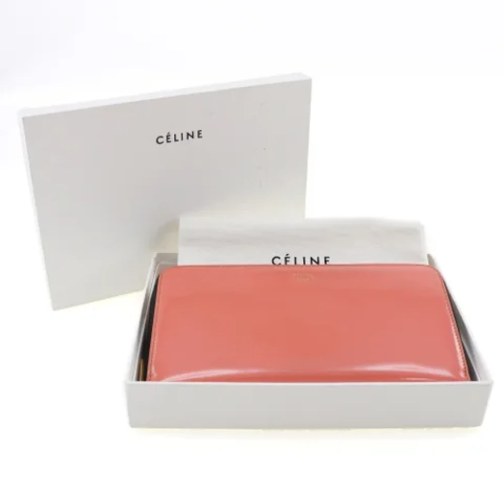 Celine Vintage Pre-owned Leather wallets Pink Dames