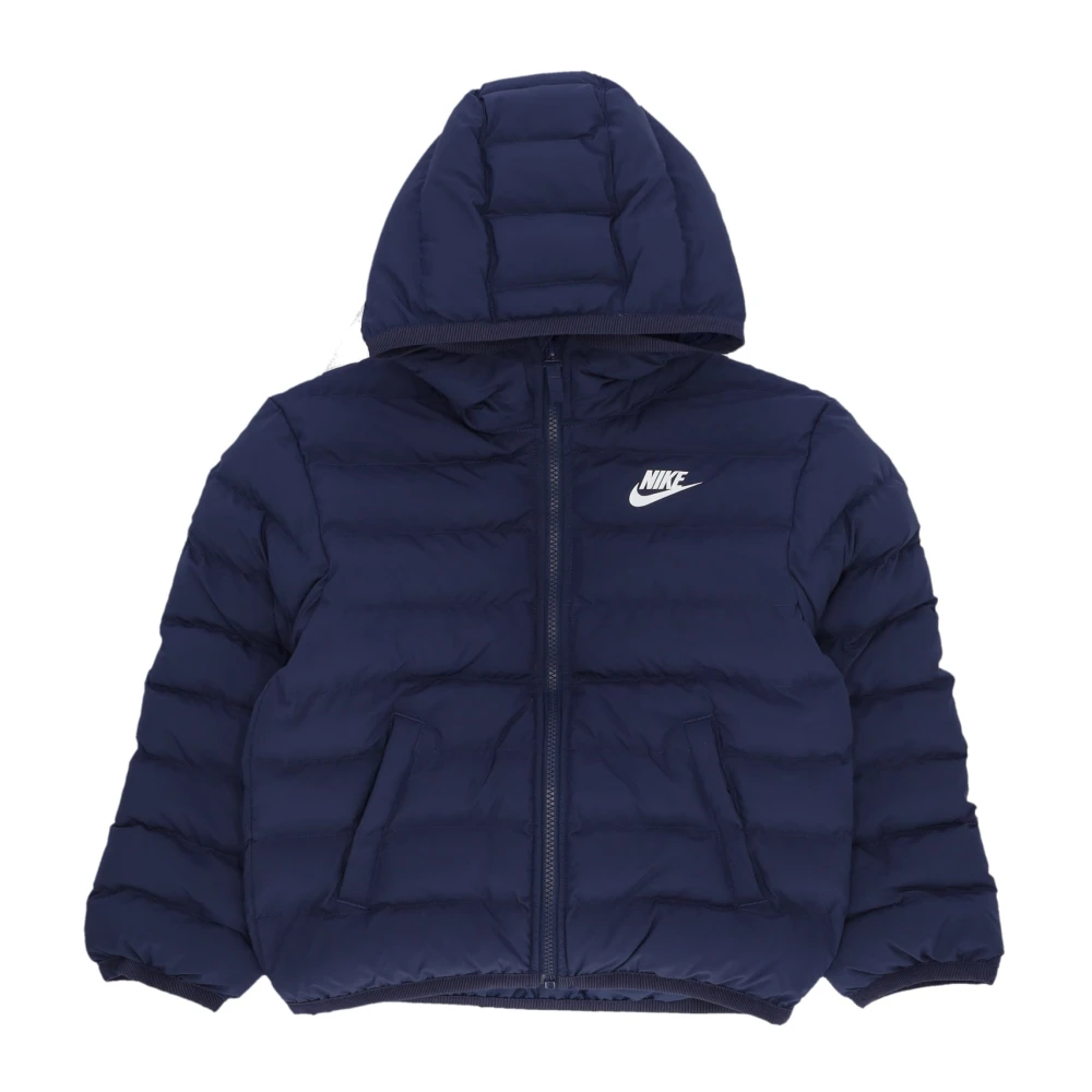Nike Unisex Kids Blue Winter Jackets, Xs, Midnight Navy Synthetic Fill Jacket