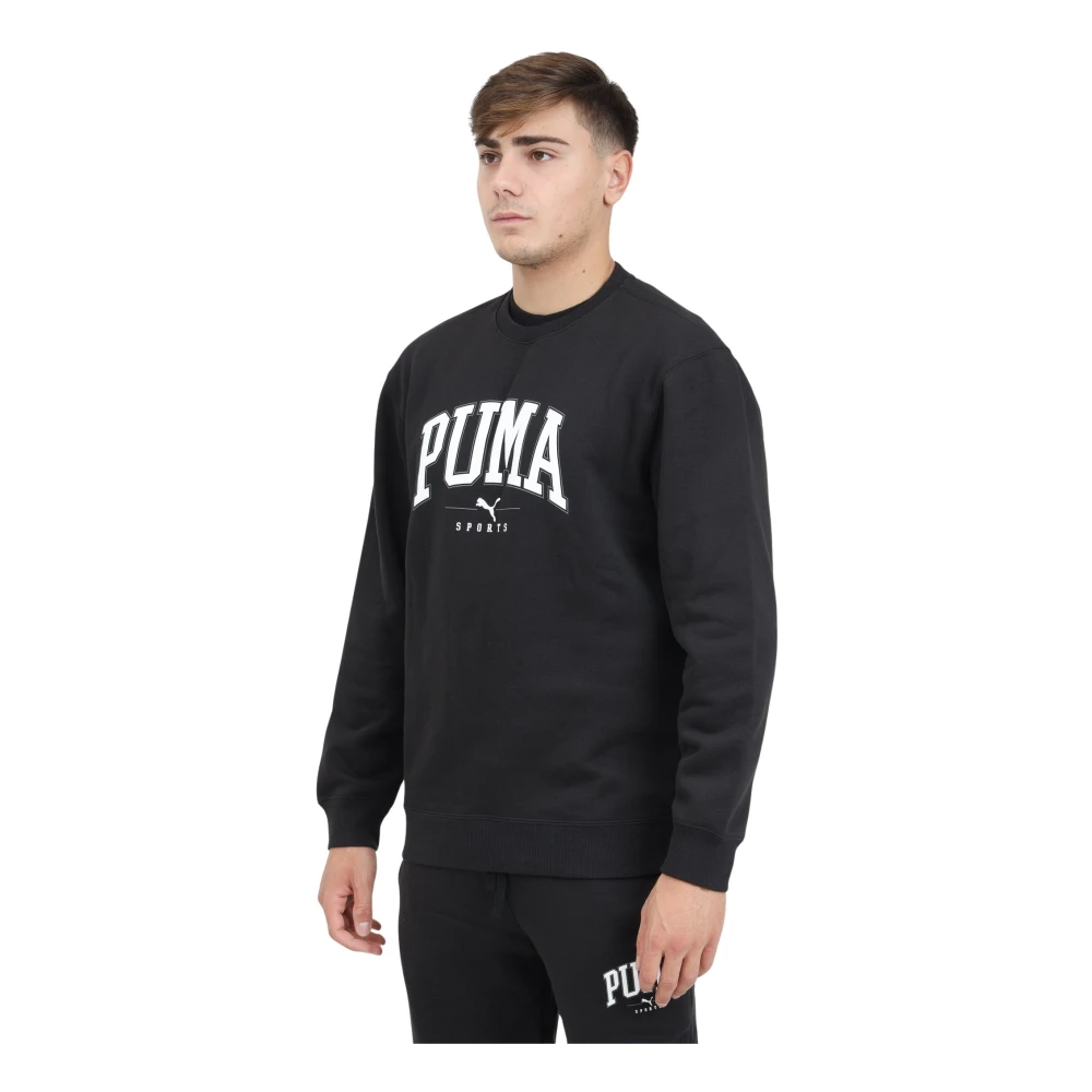 Puma Klassieke Crewneck Sweater Squad Zwart Black Heren