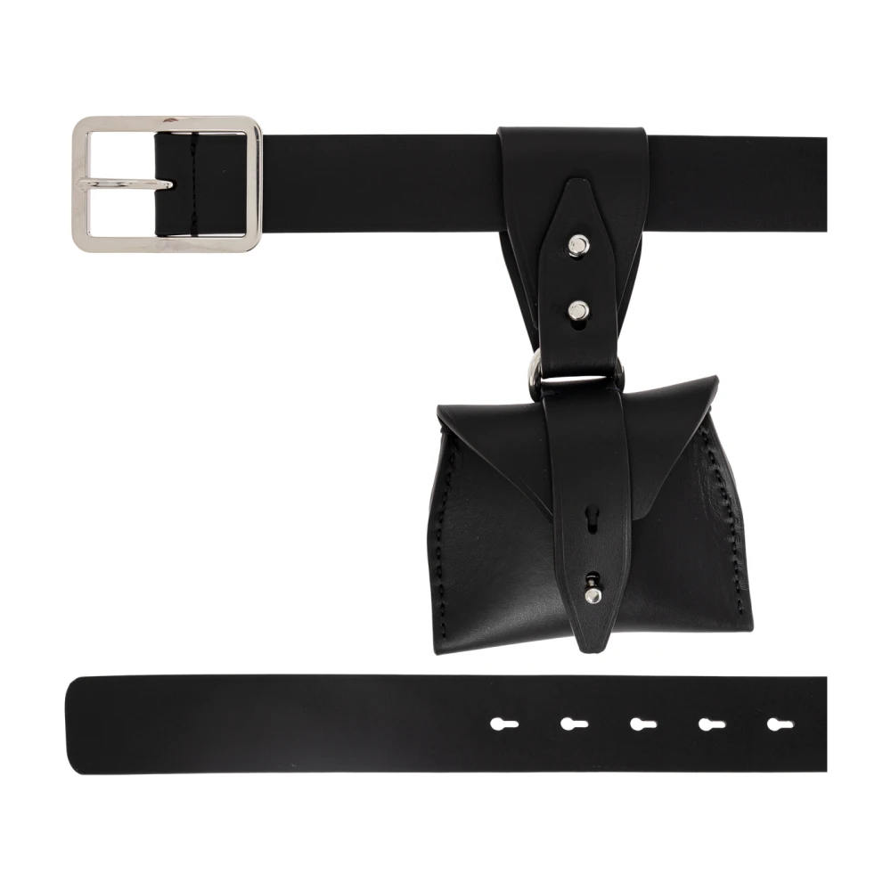 Dsquared2 Leren riem met afneembare tas Black Dames
