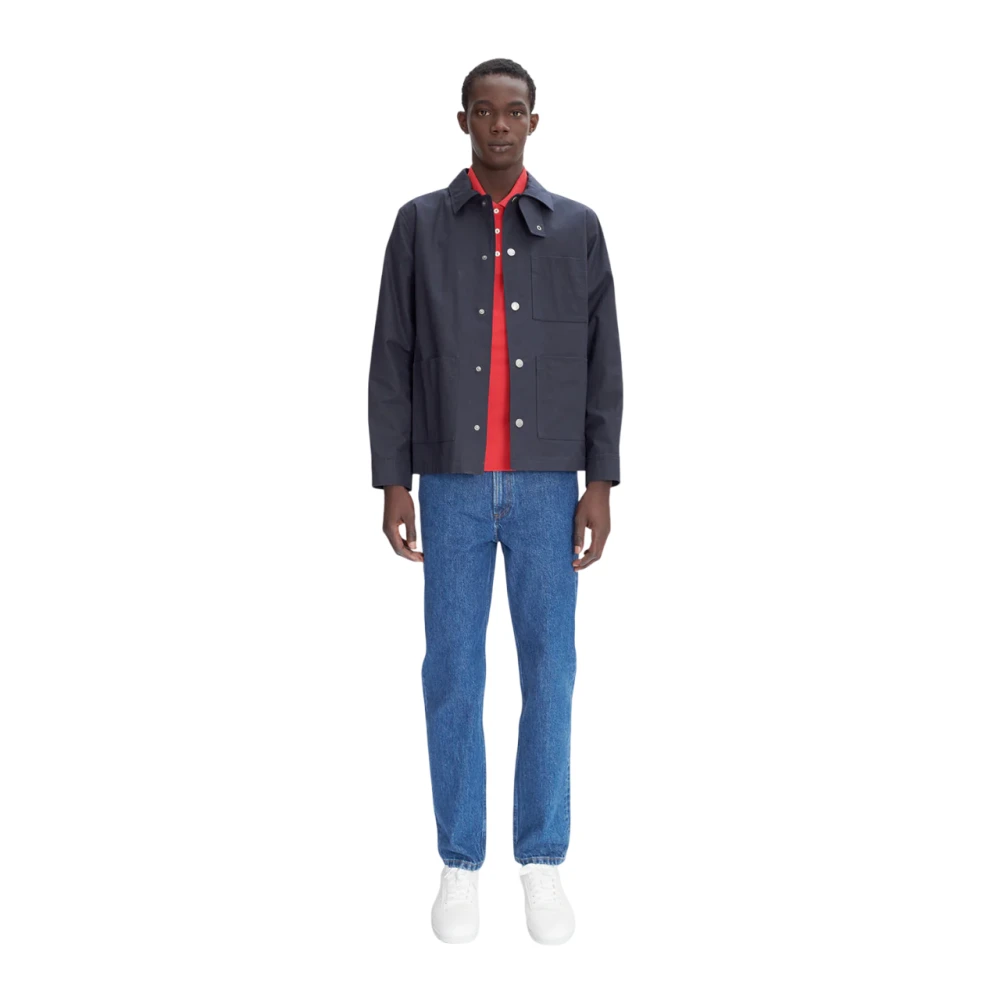 A.p.c. Gabriel Blouson Jas Blue Heren