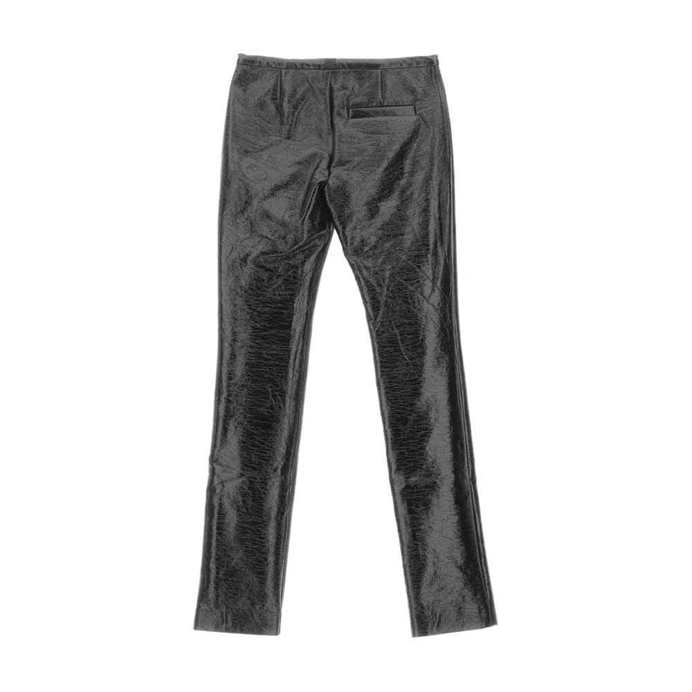 Courrèges Vinyl Maatwerk Broek Black Dames