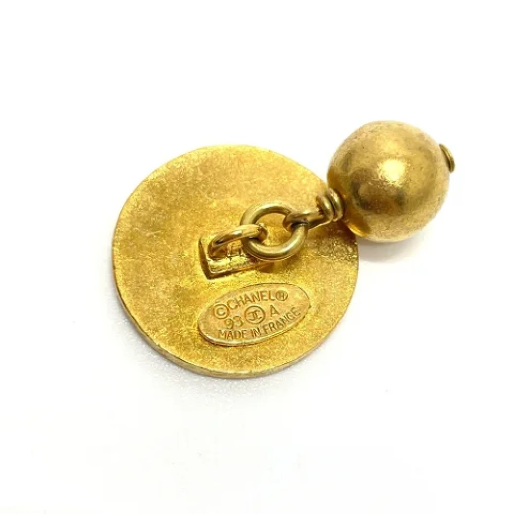 Chanel Vintage Pre-owned Metal home-office Yellow Dames