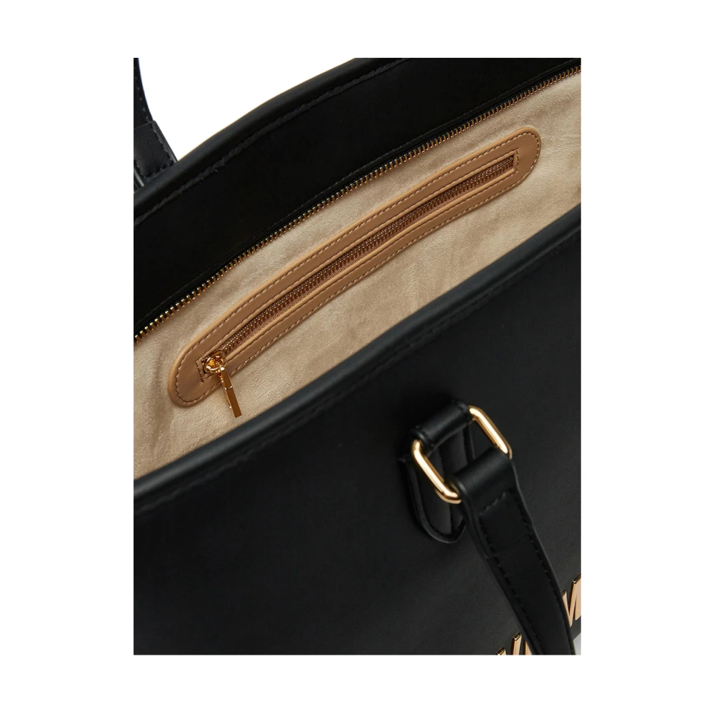 Moschino Zwarte Shopper Tas Elegant Veelzijdig Black Dames