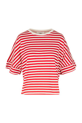 randig-bomullst-shirt-med-ribbad-halsringning