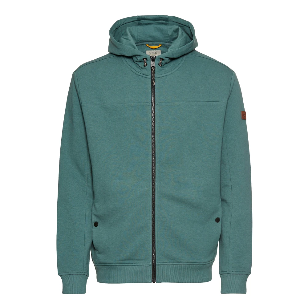 Camel active Hoodie met rits Green Heren
