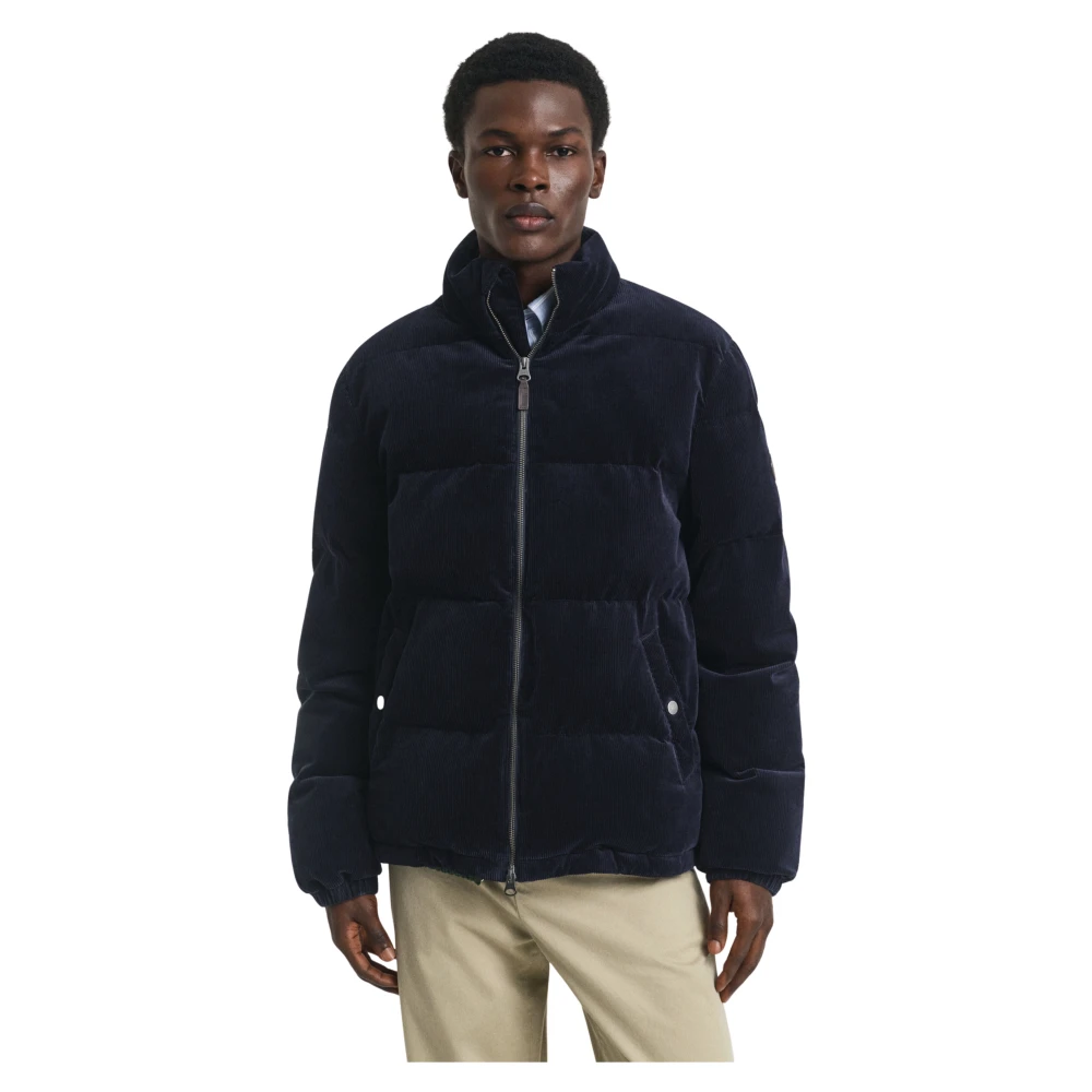 Gant Men's Blue Corduroy Puffer Jacket - Winter Jackets - Xl - Jackets