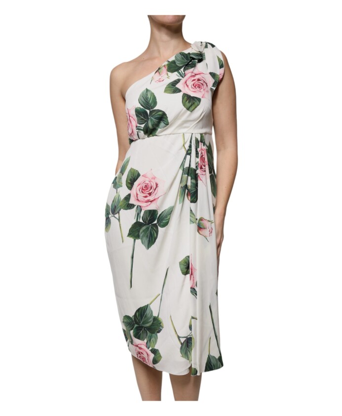 robe-midi-en-soie-a-une-epaule-florale