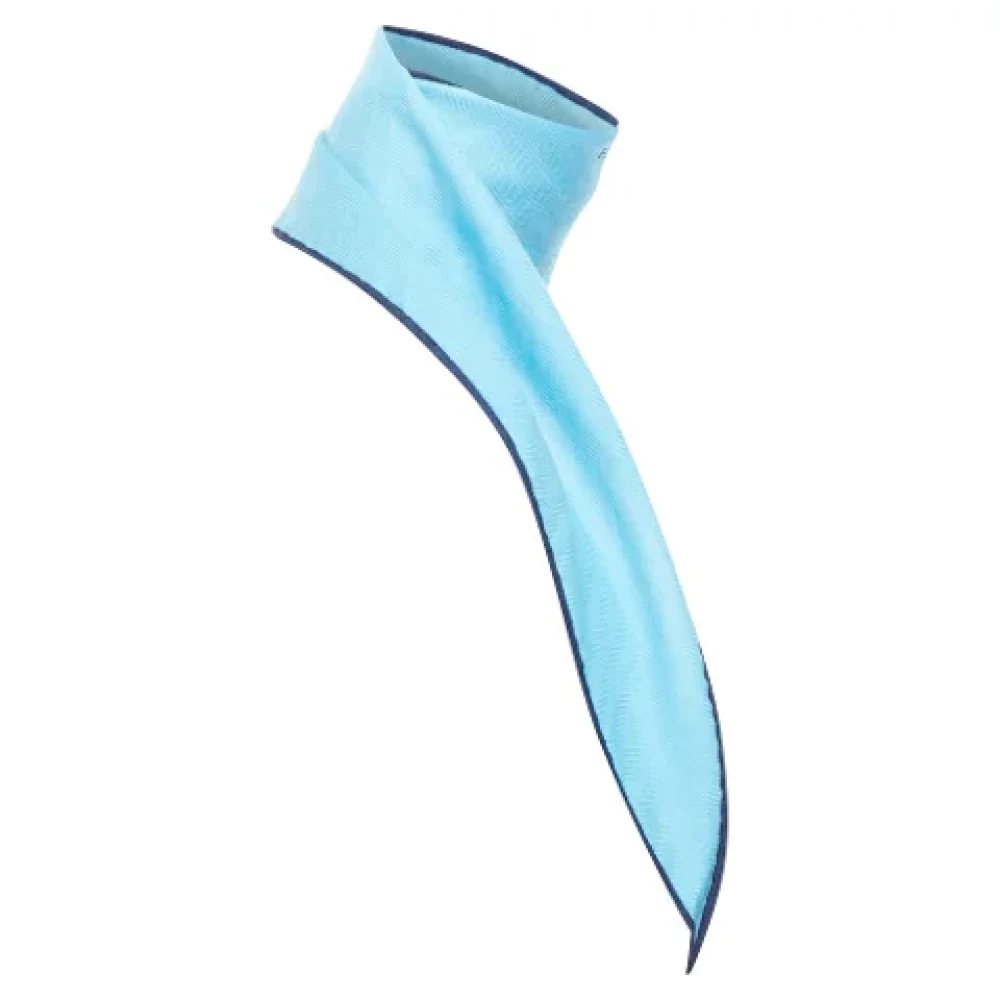 Hermès Vintage Pre-owned Cashmere scarves Blue Dames