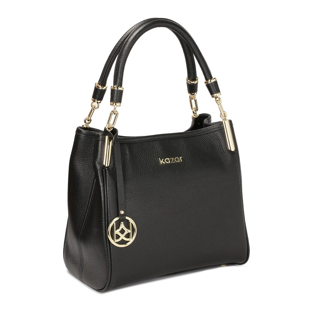 Kazar Universele zwarte handtas met handvatten Black Dames